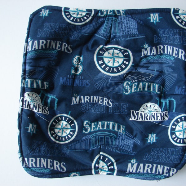 Seattle Mariners Plate Cozy!  Microwaveable, washable, reversible.  Extra Thick!