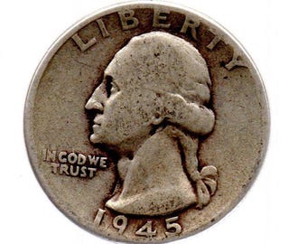 Granny Estate Find - 1945 Washington Quarter - 90% Silver