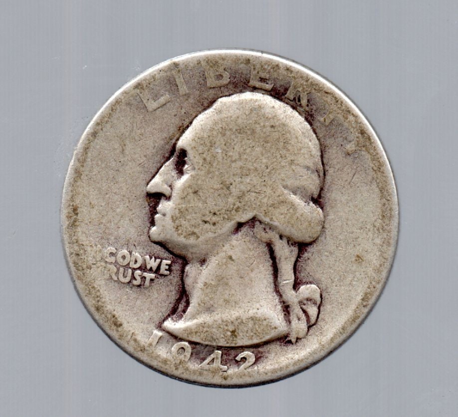 Granny Estate Find - 1942 Washington Quarter - 90% Silver