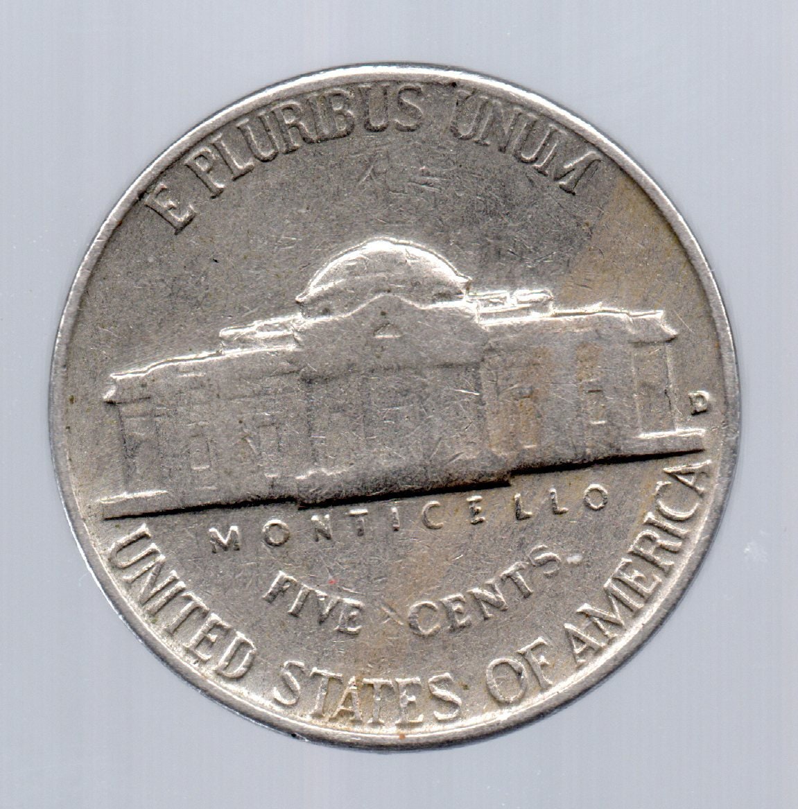 Granny Estate Find 1958 D Jefferson Nickel Bright With - Etsy