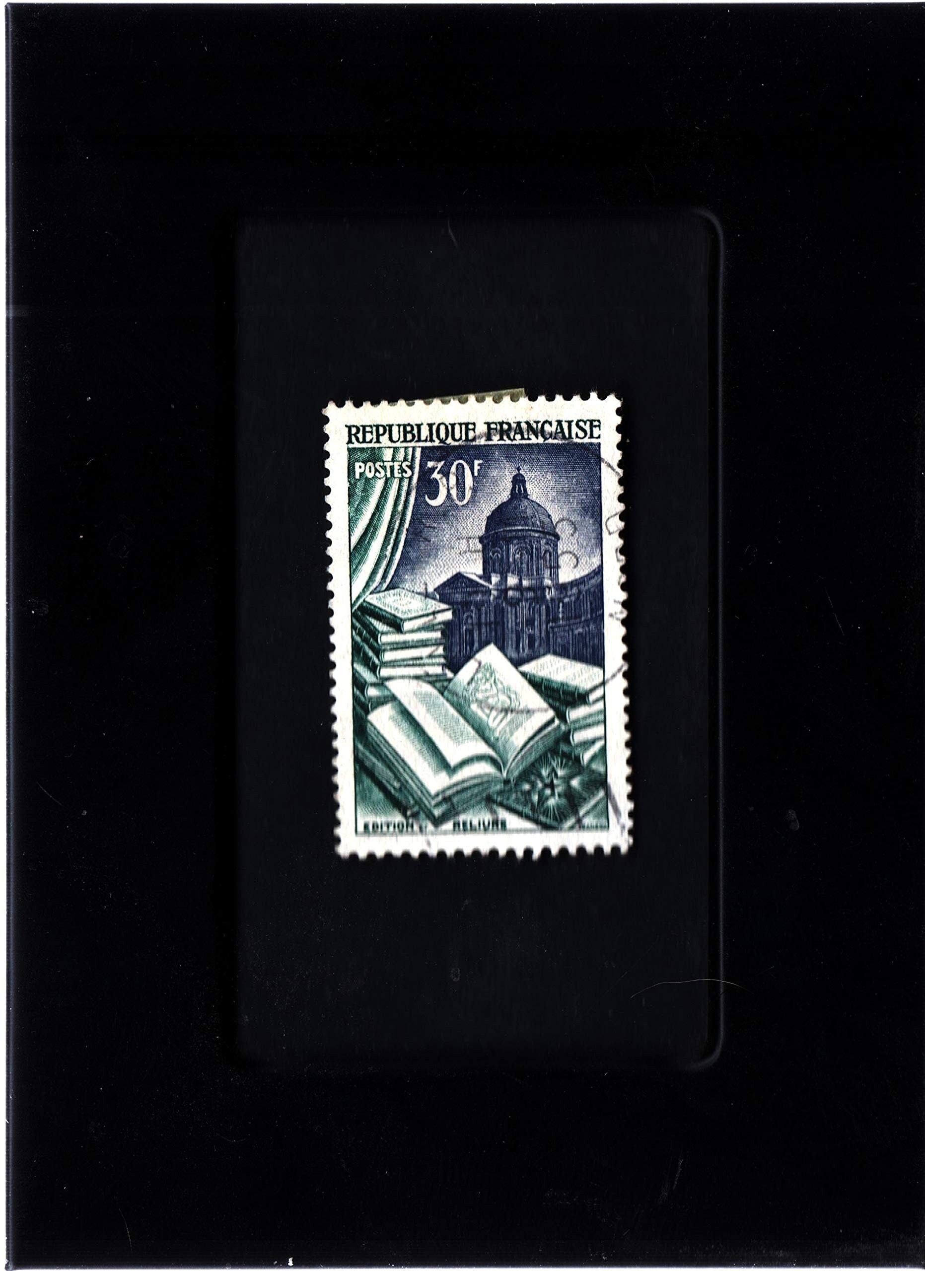 France 1954 – Timbre FDC Yvert 971 'La Reliure' 30F Paris – Collection Philatélie