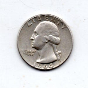 Granny Estate Find - 1964 D Solid Grade Silver Washington Quarter - 90% Silver