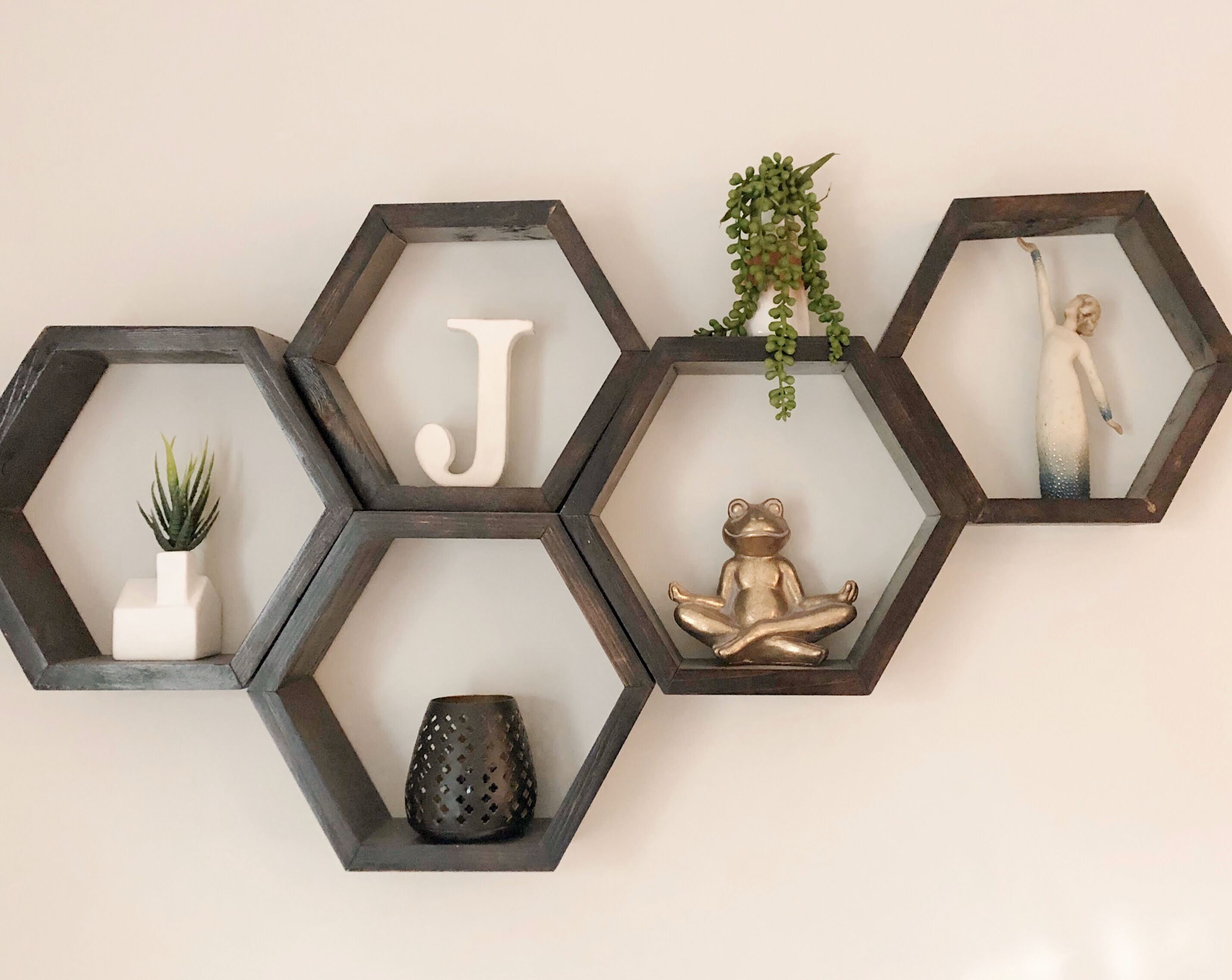HONEYCOMB SHELVES Hexagon Shelf Floating Shelf Wall | Etsy