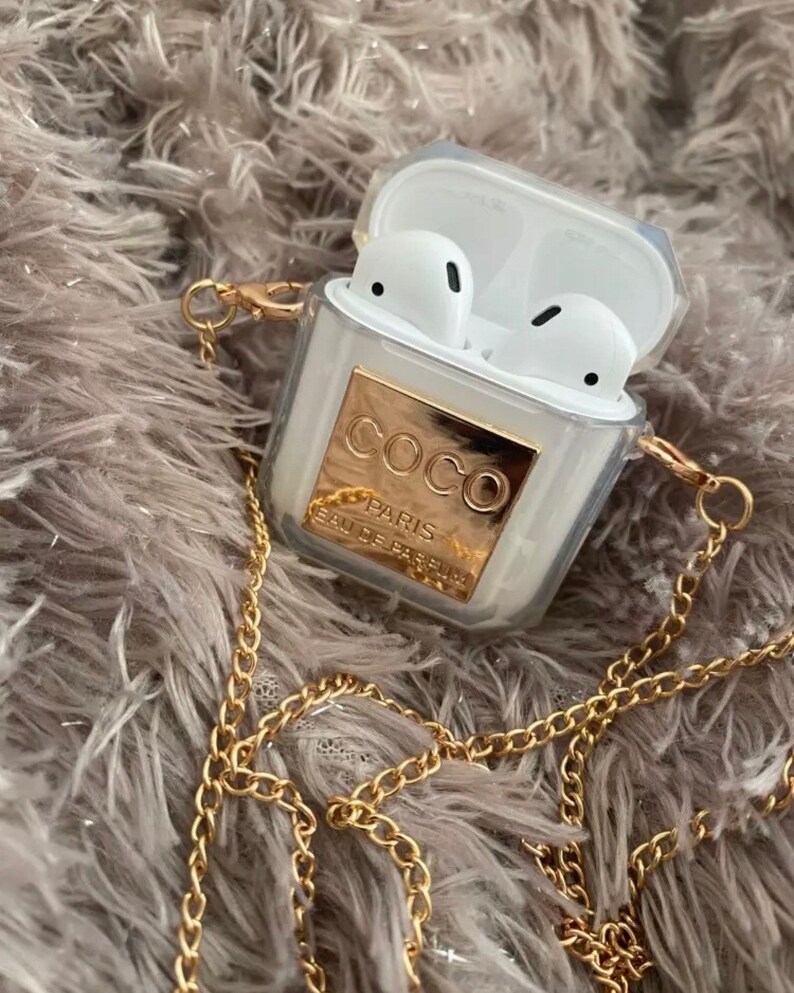 AirPod Gen 1/2 case with gold chain Etsy