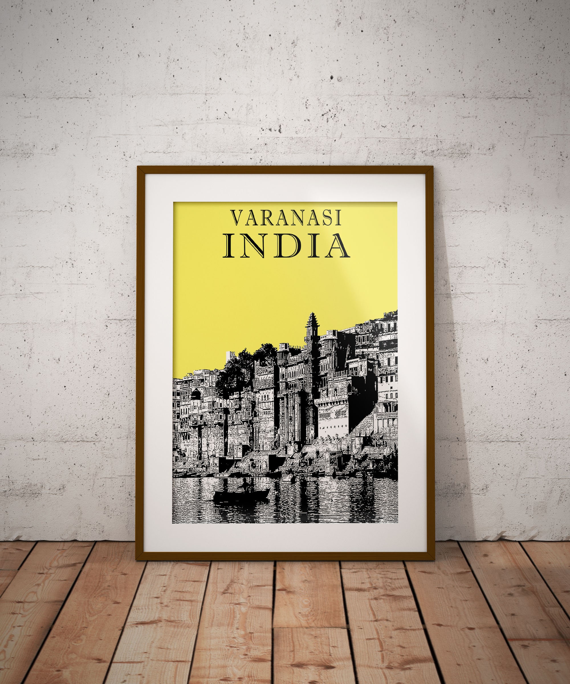 Buy Travel Poster Varanasi Prints Banaras Travel Art India Online in