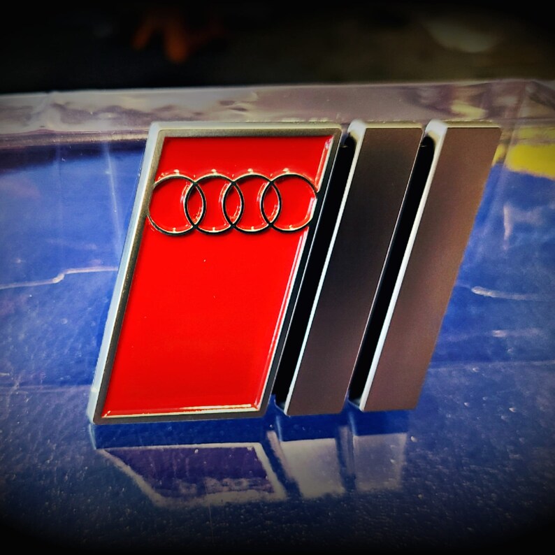 Audi Sport Retro badge emblem quattro S RS Urs Etsy