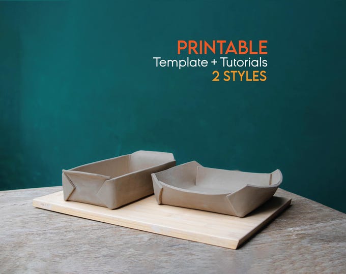 Pottery Bread Pan Template: DIY Ceramic Pattern (PDF Download With ...