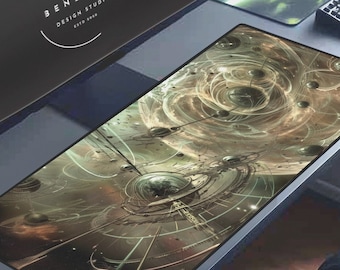 Cosmic Fantasy Gaming Desk Mat: XL Galaxy Decor Mouse Pad