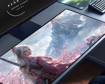Sakura Anime Desk Mat: Japanese Gaming Mouse Pad