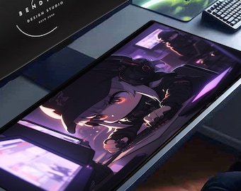 Anime Chibi Gaming Mouse Pad: XL Neoprene Desk Mat