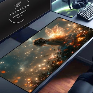 Feeënbureaumat: muismat fantasiebos, maat XL