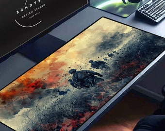 Military Veteran Gaming Desk Mat: Patriotic XL Mouse Pad