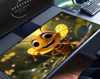 Tapete de mesa Abelha - Mousepad Gamer Kawaii