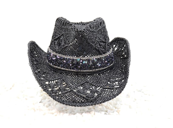 Midnight Geodes & Natural Stone Mix Band on Natural Straw  display picture 1