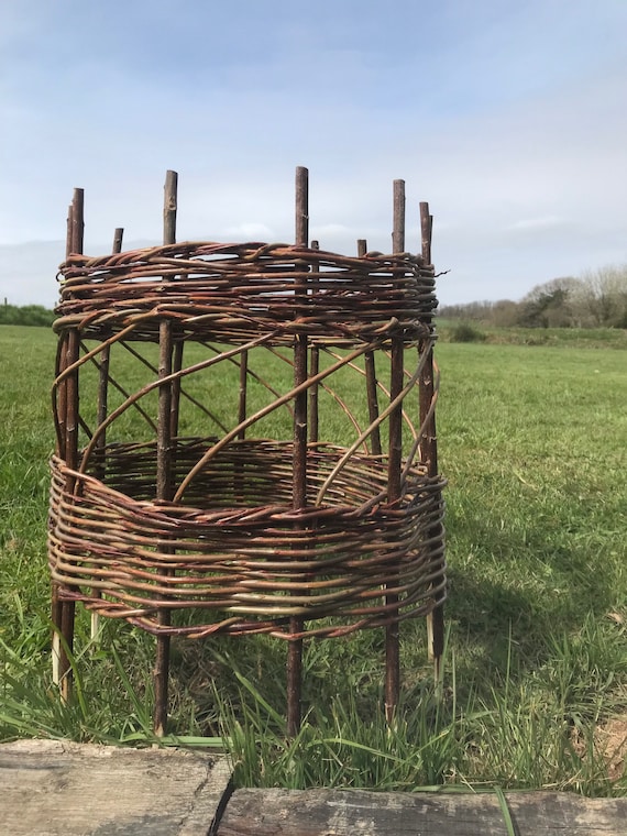 Willow plant support, round trellis, eco friendly garden, gardener gift, rustic plant support, 9th wedding anniversary, eco friendly
