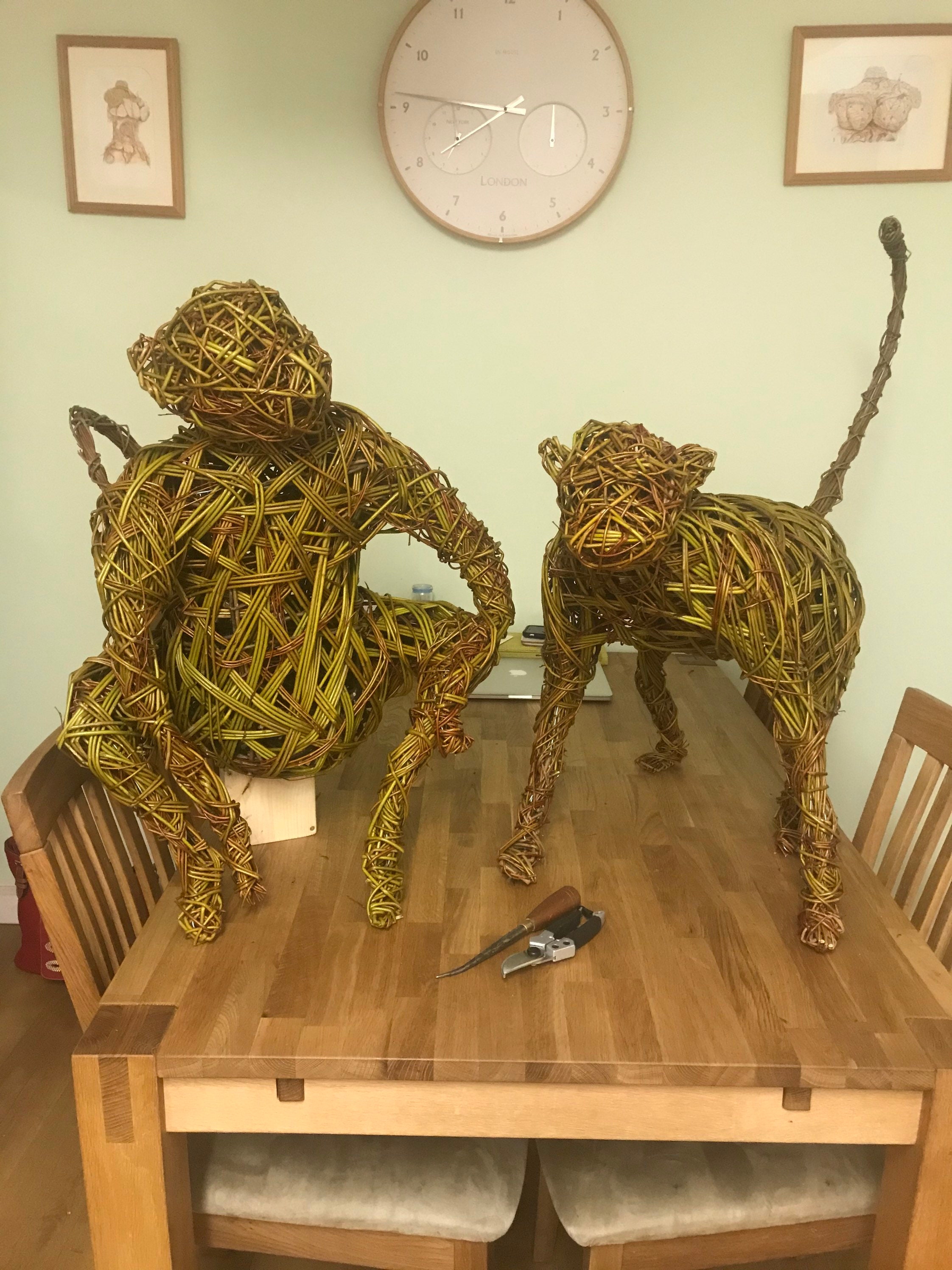 Willow Sculptures. Available for Commission. Sustainable Art Etsy UK