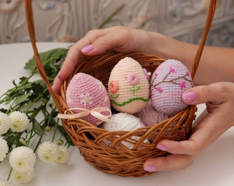 Crochet Easter eggs pattern Amigurumi eggs PDF pattern Easter decoration easter egg ornaments
