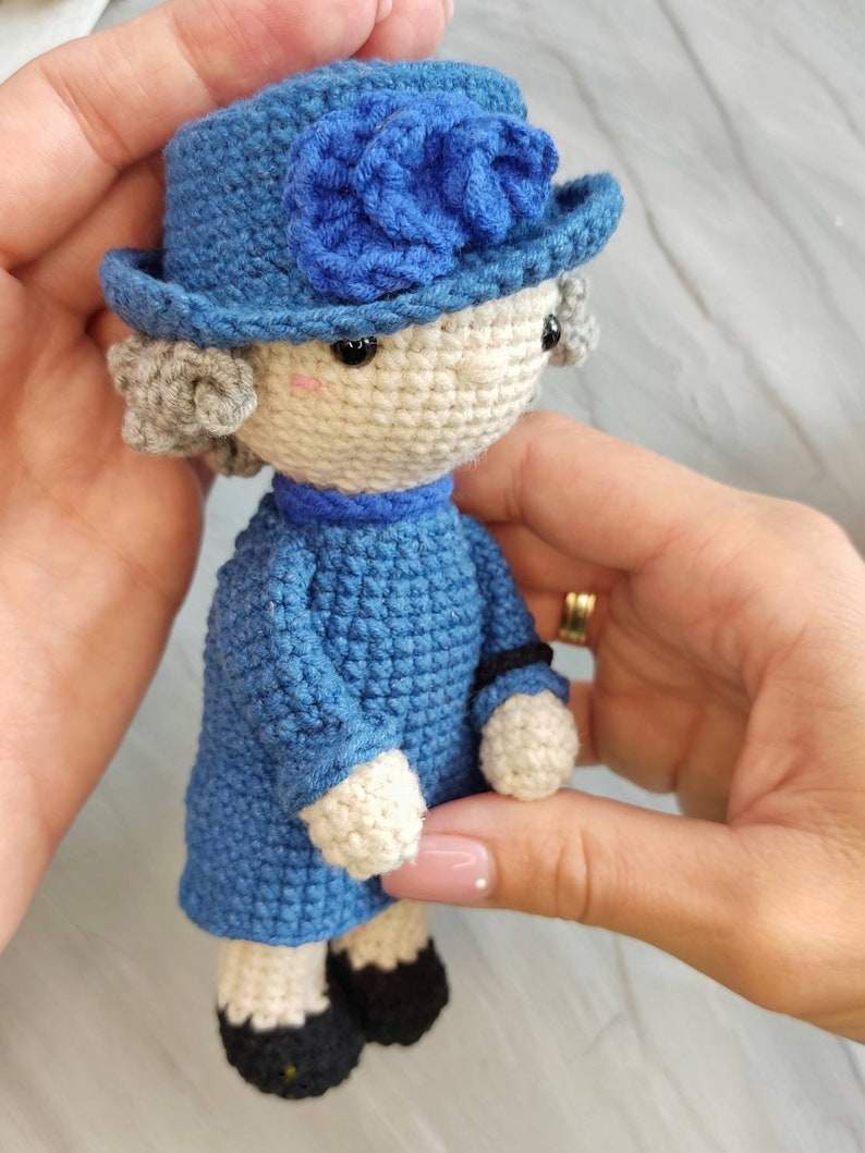 The Queen Elizabeth Crochet Pattern Amigurumi Queen Pattern Etsy