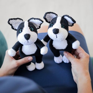Soft Toy French Bulldog Puppy Crochet Dog Gift for Dog Mom and Dog Lovers