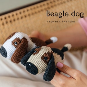 Crochet Dog pattern, Amigurumi dog pattern, Basset hound dog, digital PDF pattern
