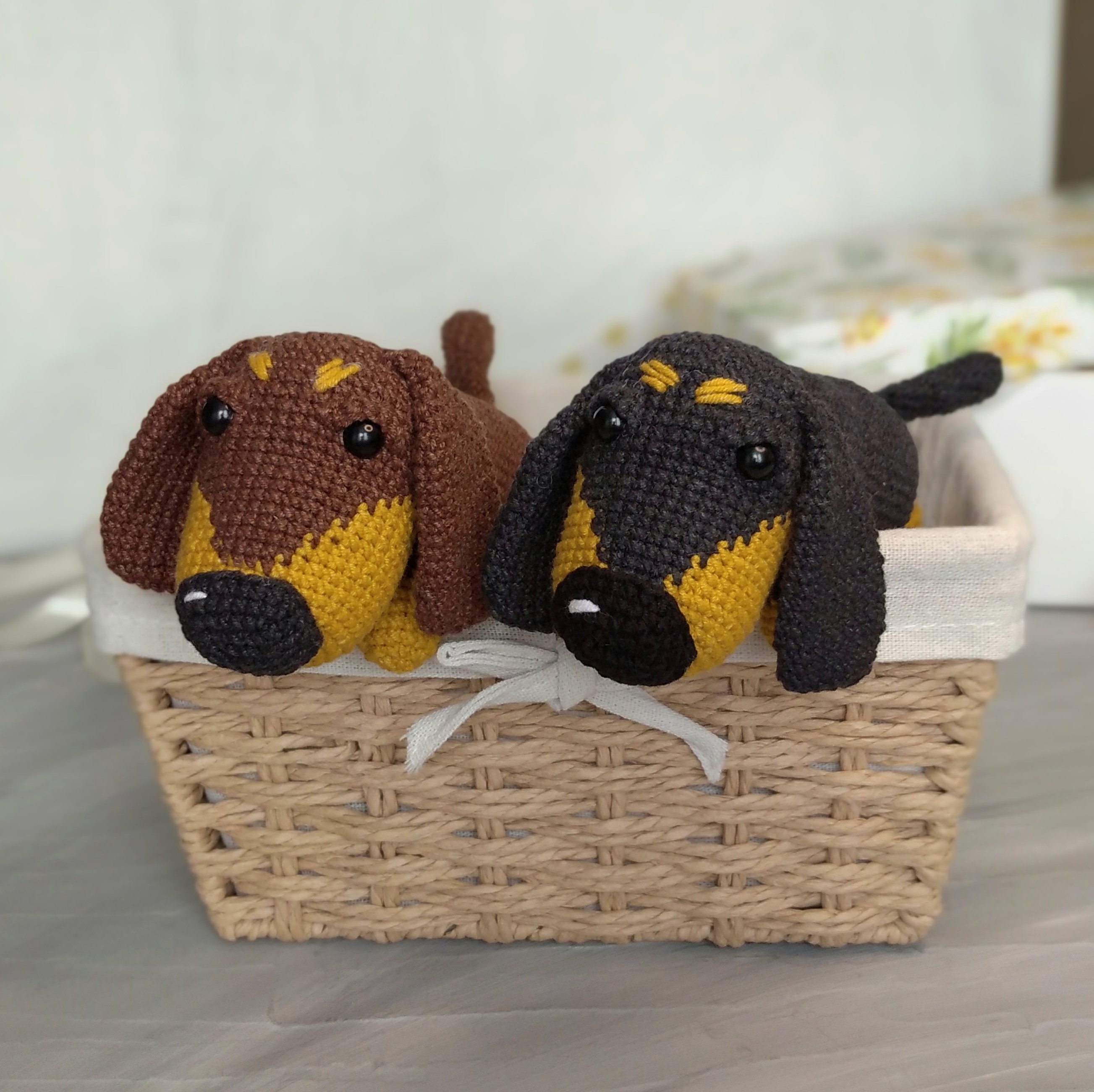 Crochet Dachshund Dog Pattern Amigurumi Dog Pattern Etsy
