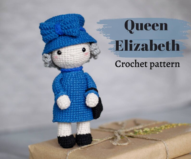 The Queen Elizabeth Crochet Pattern Amigurumi Queen Pattern Etsy
