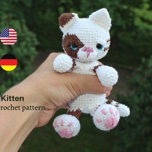 Crochet cat pattern, amigurumi cat pattern, crochet kitty