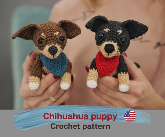 097 チワワのあみぐるみ チワワ あみぐるみ 編み図 | TikTok 097