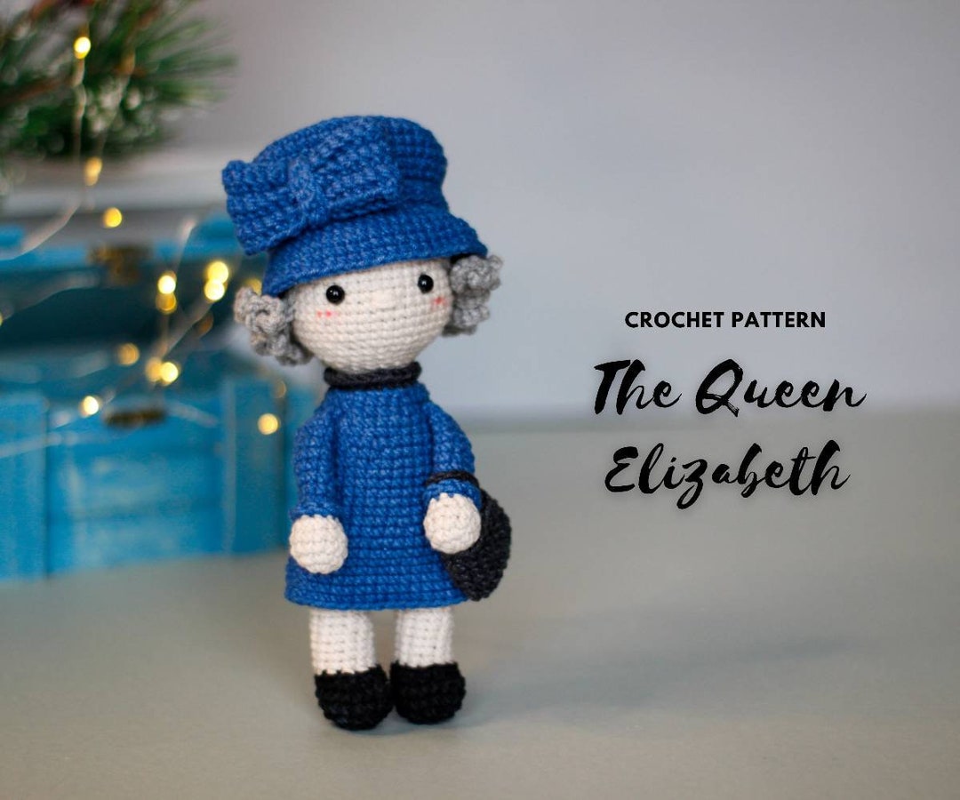 The Queen Elizabeth Crochet Pattern, Amigurumi Queen Pattern, Amigurumi