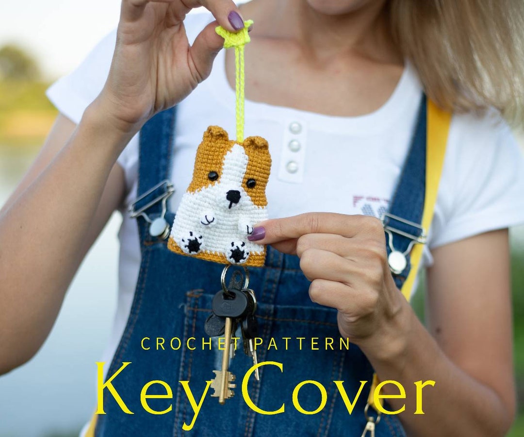 Crochet Key Cover Pattern Dog Key Holder Pattern Dog Etsy UK