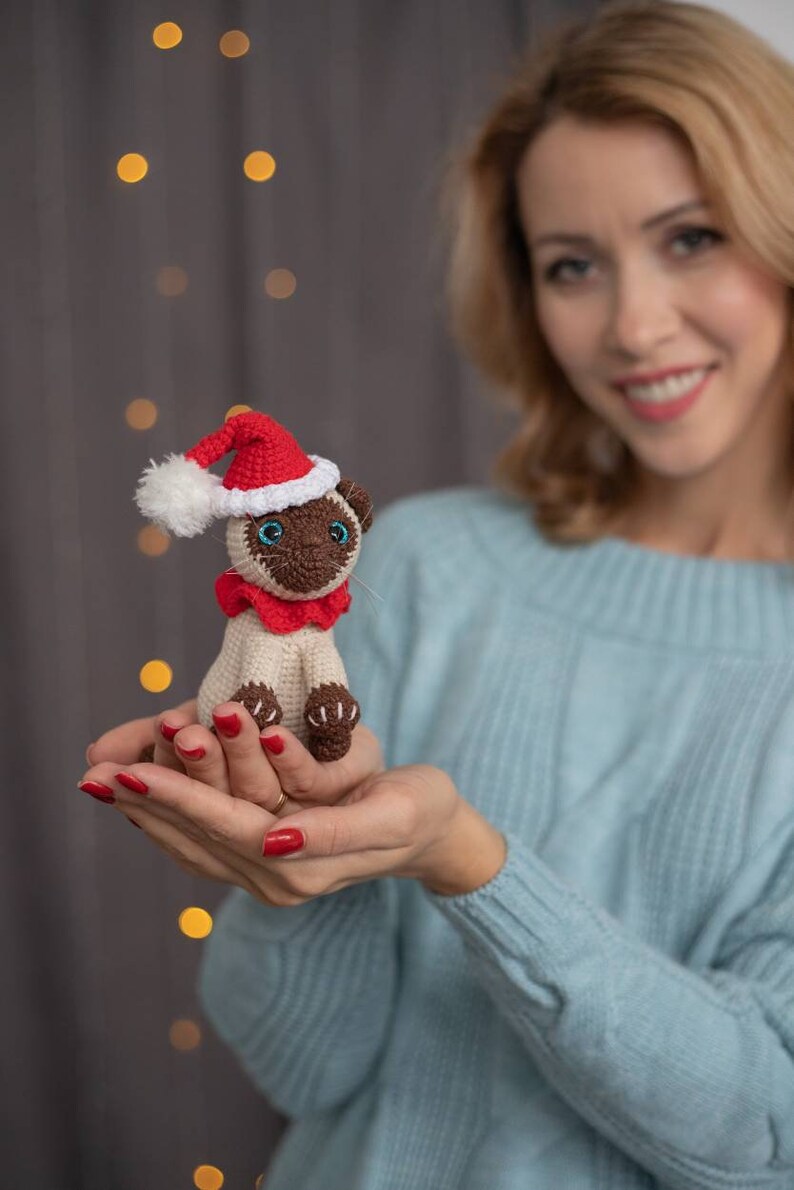 Christmas Cat Crochet Pattern Cat Amigurumi Crochet Pattern Etsy