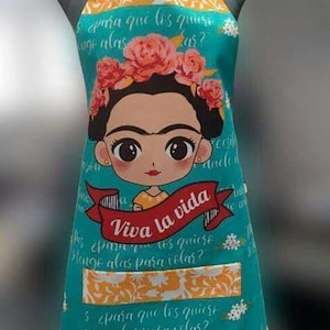 Black women Mexican apron/ mandil de la muñeca / Christmas gift ideas/ the perfect gift/ mandil Mexicano