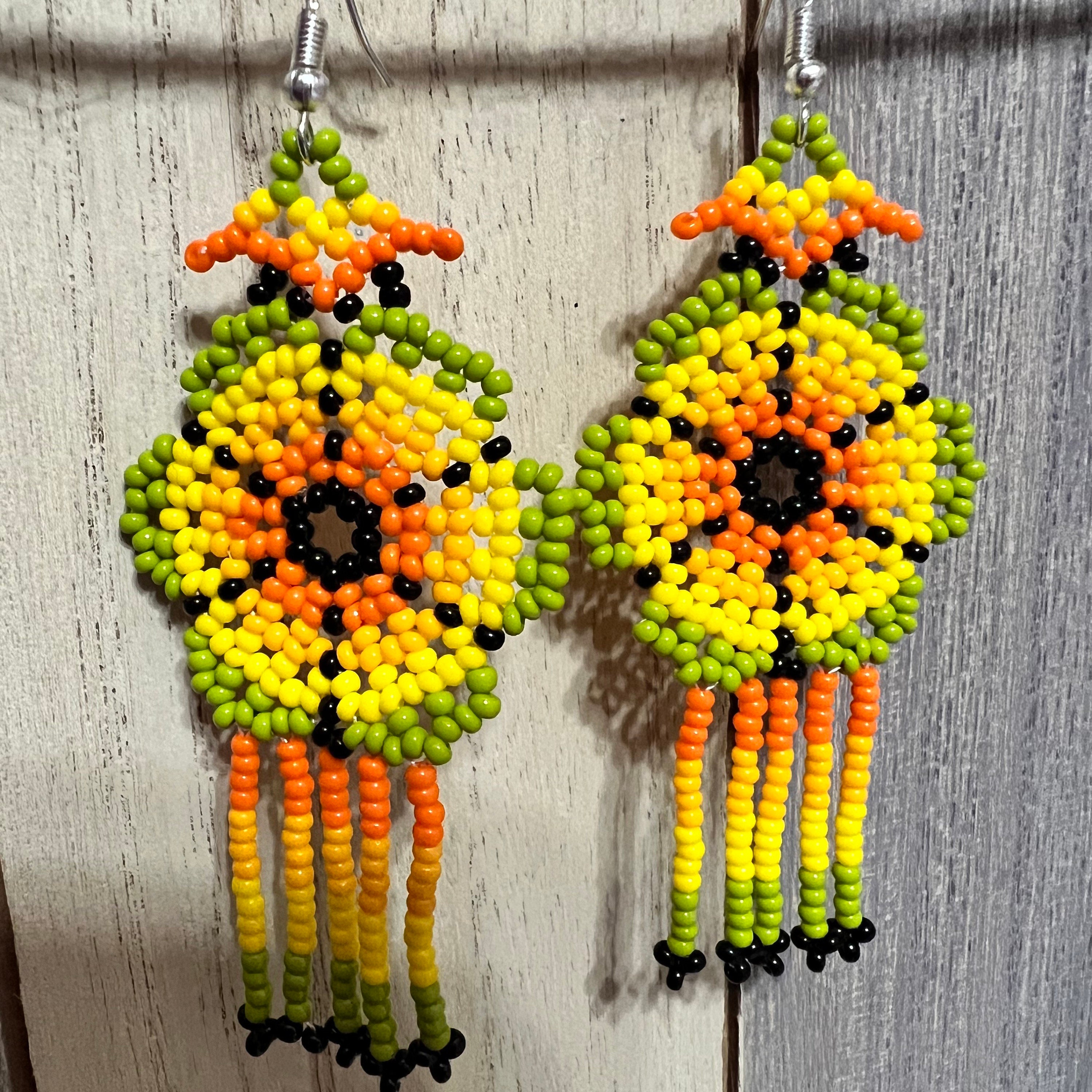 Huichol earrings best sale