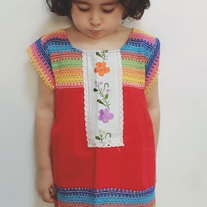 Mexican girl’s dress batita para Niña vestido mexicano