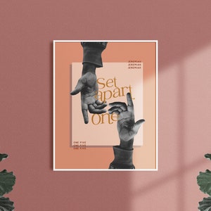 Set Apart One Print | Jeremiah 1:5 | Kingdom Identity | Faith-filled | Minimalist Wall Art | 8 x 10