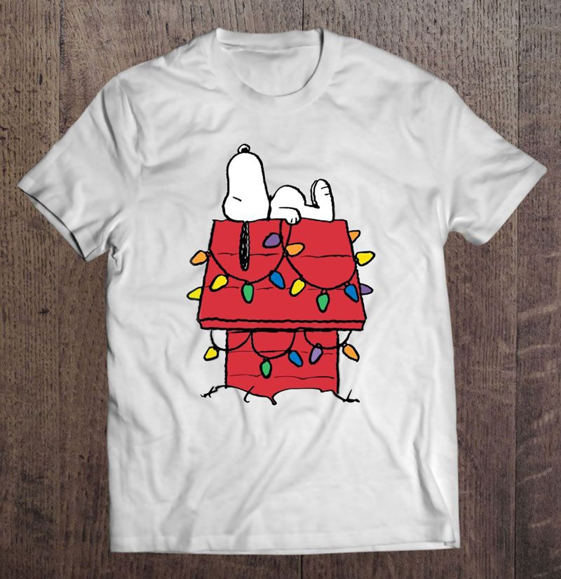 Peanuts Snoopy Christmas Lights Tshirt Etsy
