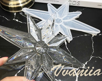 Eight-pointed Star Resin Mold, Star Resin Mold, DIY Wall Decoration Christmas Tree Decoration, Large Star Resin Mold, Epoxy Resin Art