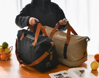 Personalisierte Wochenendtasche - Personalisierte Reisetasche - Trauzeuge Geschenk - Brautjungfer Geschenk - Männer Geschenk - Handgemachte Reisetasche