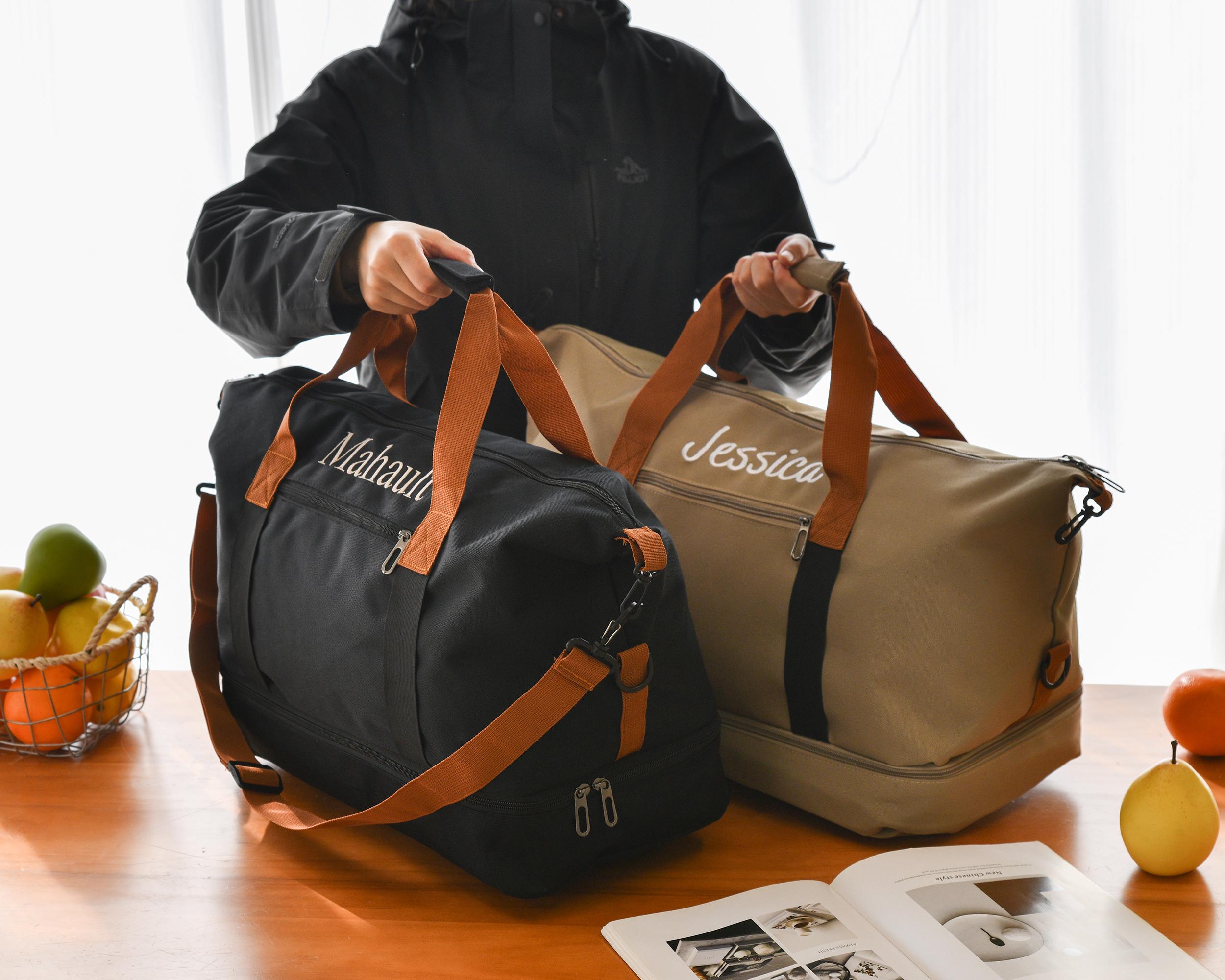 Sac De Sport Vintage Hard Rock Café - Toile épaisse, 3 Poches - Noir