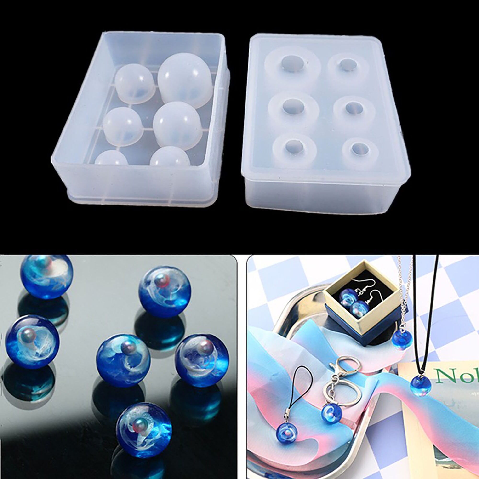 Crystal Ball Silicone Mold Sphere Resin Mold Star Ball Resin