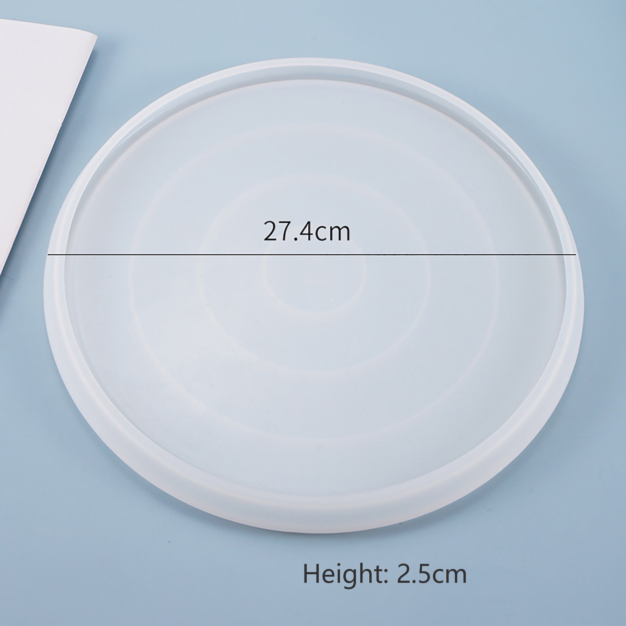Large Round Dish Resin Mold Large Table Tray Resin Silicone - Etsy UK