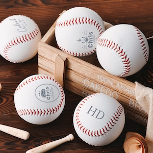 Personalized Softballs, Softball Gifts,Perfect Groomsmen Gifts,Gifts for Softball Lovers, Perfect Gifts for Birthdays, Parties,Wedding Gifts