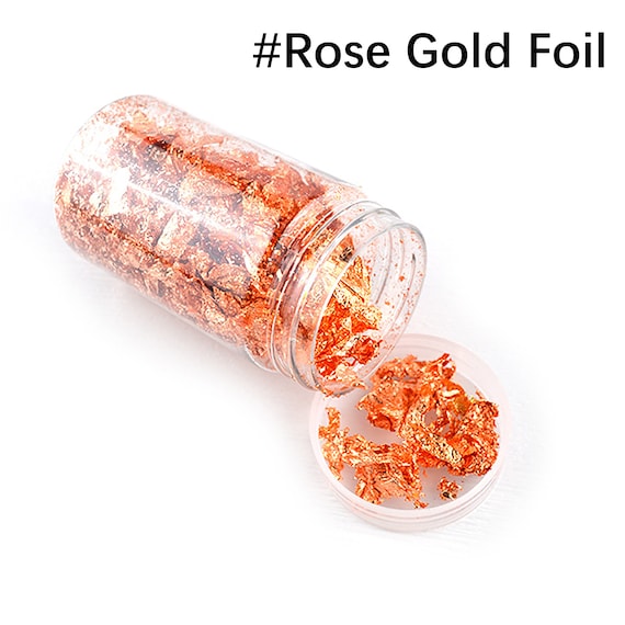 Gold Leaf Flakes, Gold Foil Flakes for Resin, Gold Silver Rose Gold Foil  Paper Flakes, Resin Decorative Fillings, Epoxy Resin Filler 