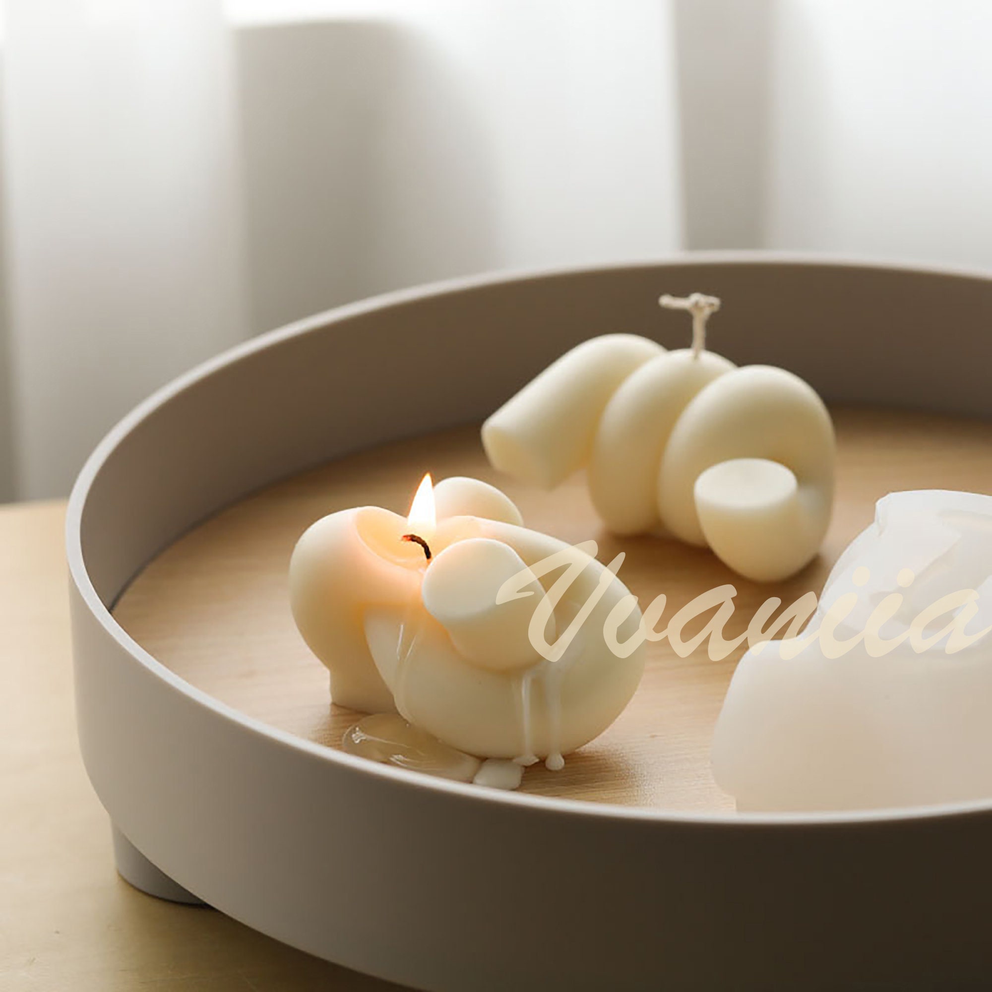 Knot Candle Mold Unique Twist Candle Mold Rope Knot Silicone Etsy