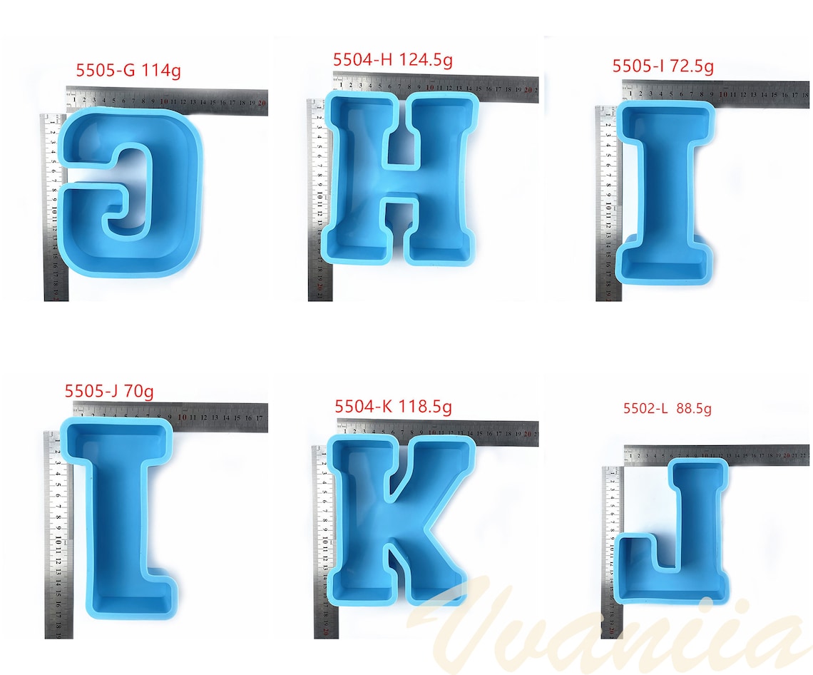 Letter Silicone Mold Large Alphabet Resin Mold Huge Etsy