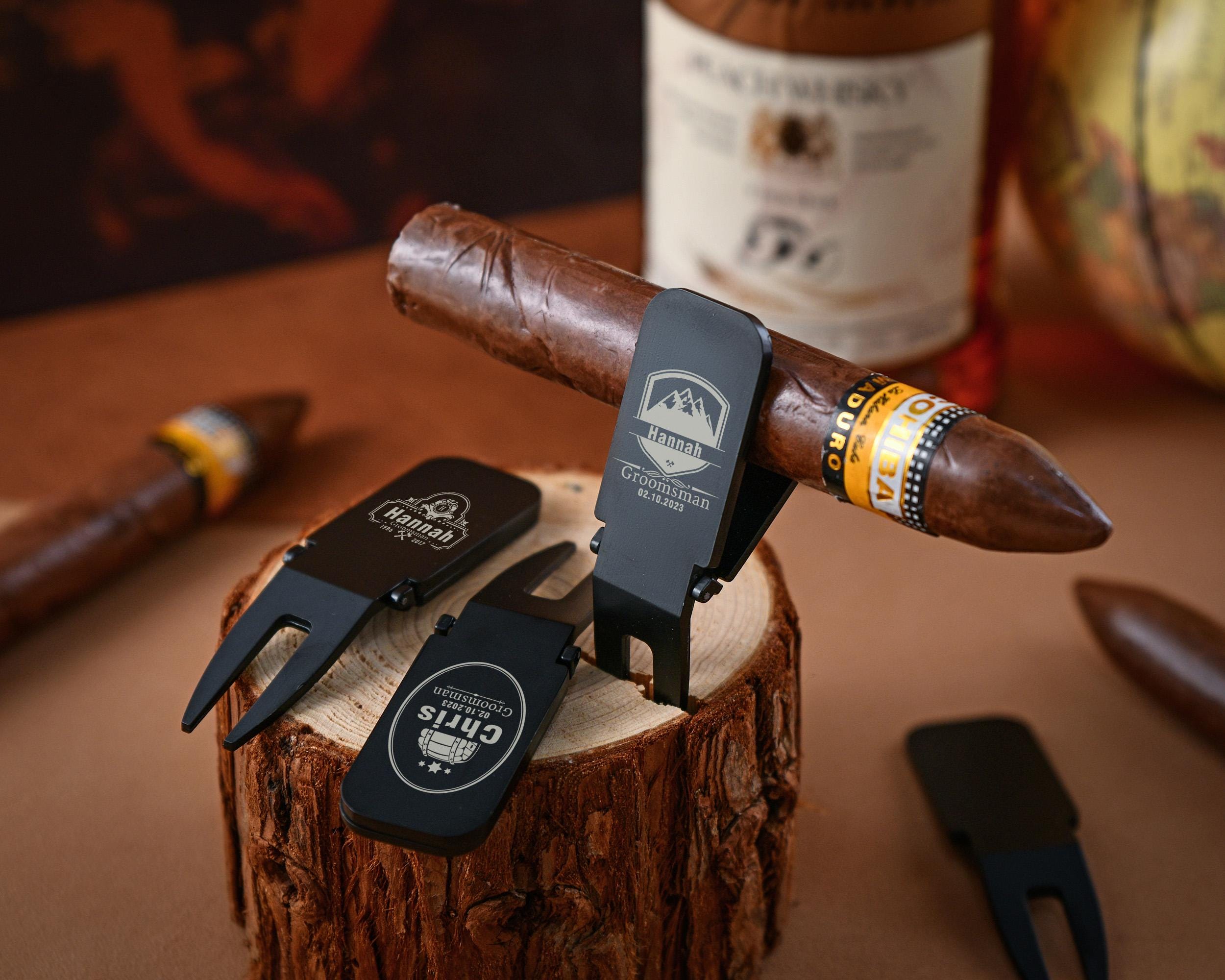 Personalized Cigar Racks and Golf Equipment. Father's Day and Groomsman ...
