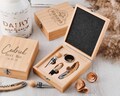 Wine gift set, wine toolbox, four-piece set; best man gift, Father's Day gift