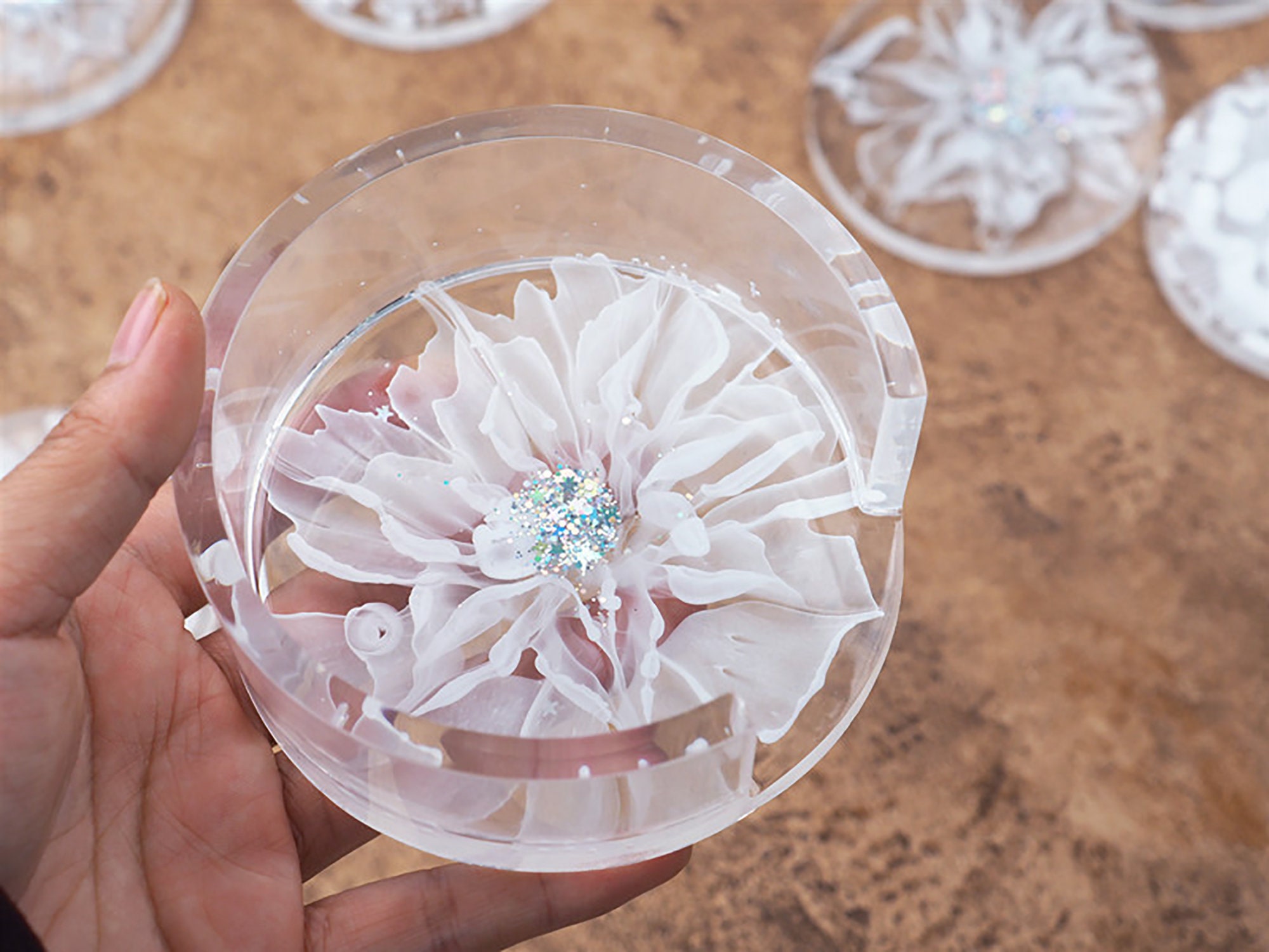 Untersetzer und Untersetzer Aufbewahrungsbox Gießform Set DIY | Etsy