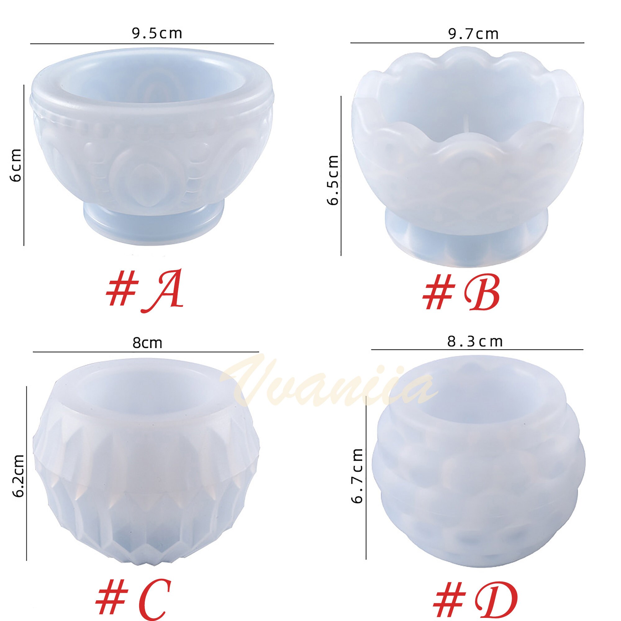 Candle Holder Mold Tealight Holder Resin Mold Polka Dot Etsy