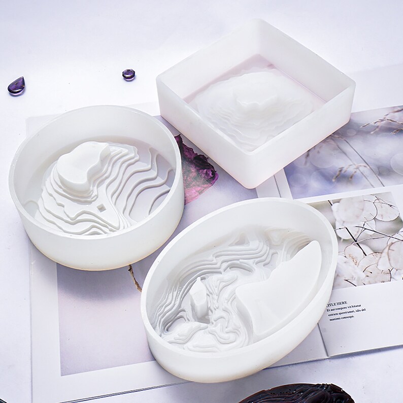 Terraces Flower Pot Resin Mold Flower Pot Silicone Mold Etsy